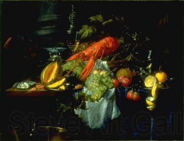 Pieter de Ring Still Life with Lobster Norge oil painting art